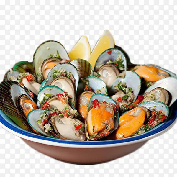 Whole Shell Mussels (Pre-Cooked) | Plump & Sweet Seafood | Frozen Ready-to-Heat | Great for Steaming, Pasta & Soups