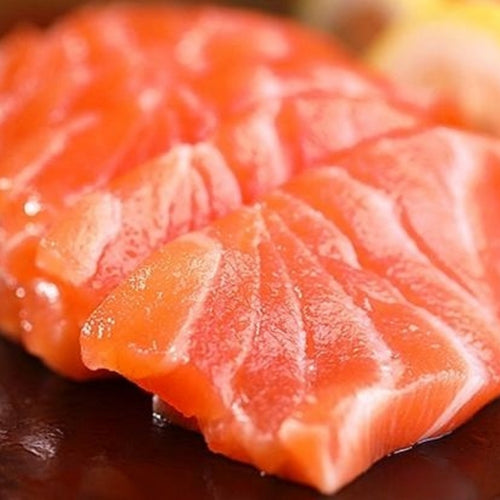 Sashimi-Grade Salmon Slices (20LB Bulk Pack) — Rich Marbling, Fresh & Buttery, Ready for Sashimi, Sushi & Poke, Ideal for Restaurants