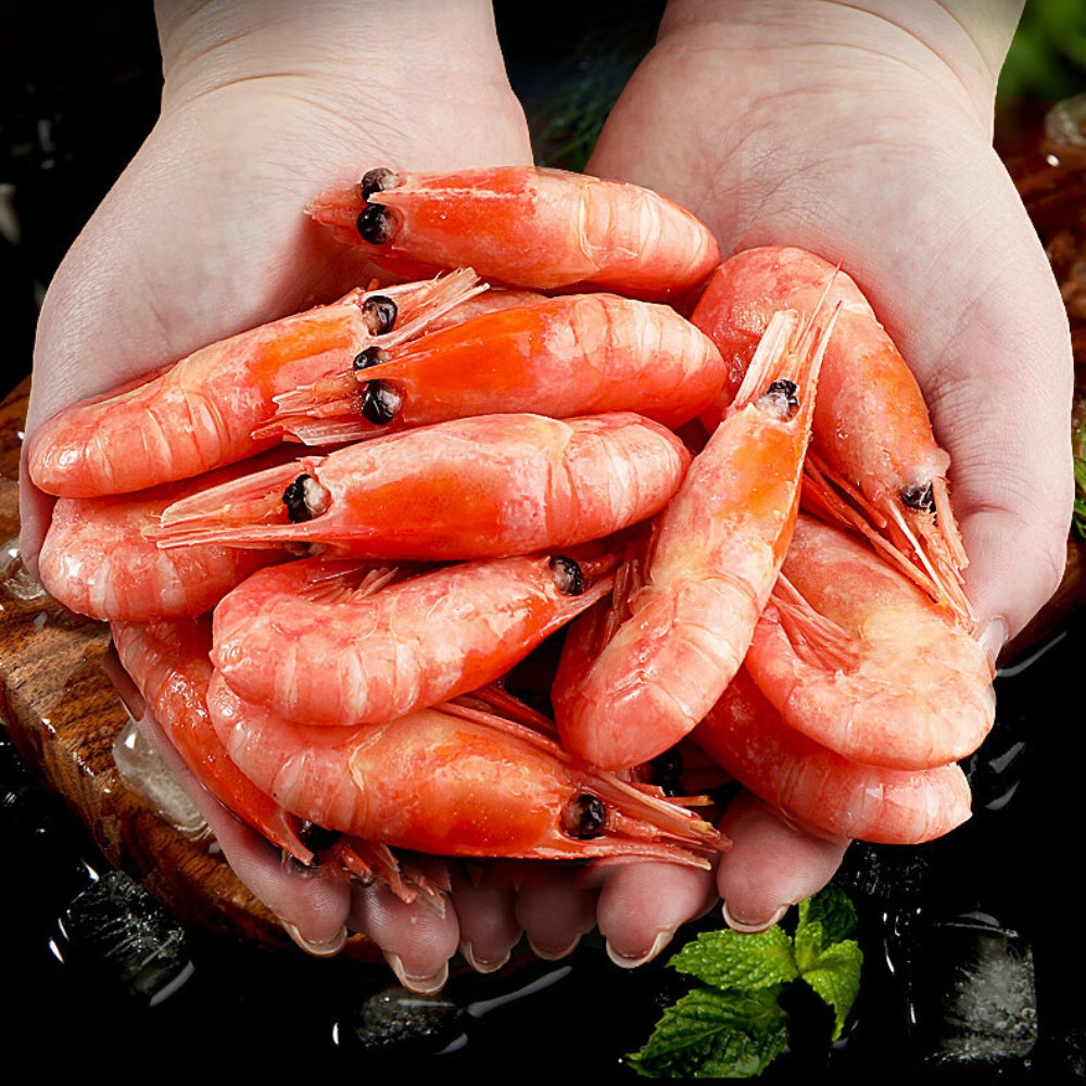 20LB Frozen Whole Head-On Shell-On Red Shrimp — Sweet, Firm Texture & Rich Roe, Perfect for Boiling, Grilling, Garlic Butter, Hot Pot (Bulk Pack)