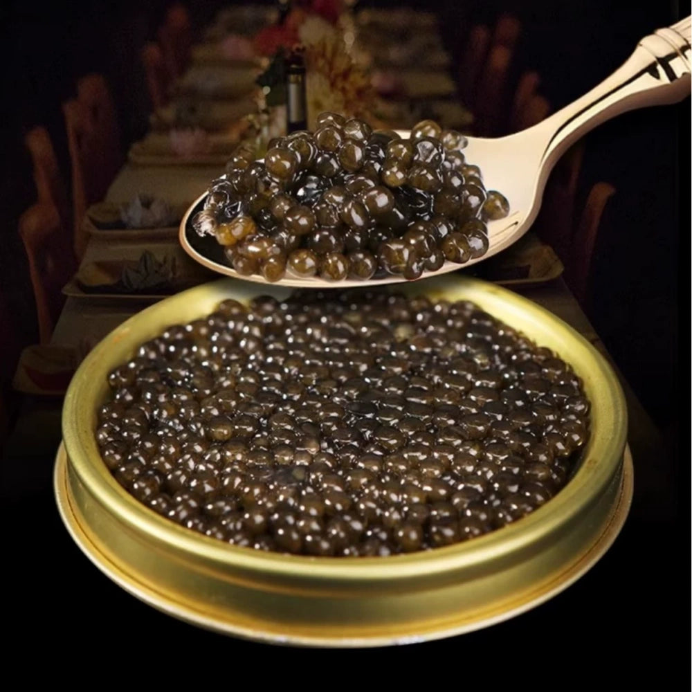 Premium Black Caviar (Sturgeon Roe) — Briny, Buttery “Pop” Texture | Ready-to-Eat Gourmet Topping for Sushi, Pasta & Canapés (1lb Options)