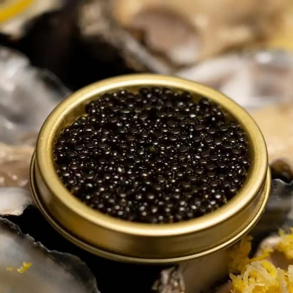 Premium Black Caviar (Sturgeon Roe) — Briny, Buttery “Pop” Texture | Ready-to-Eat Gourmet Topping for Sushi, Pasta & Canapés (1lb Options)