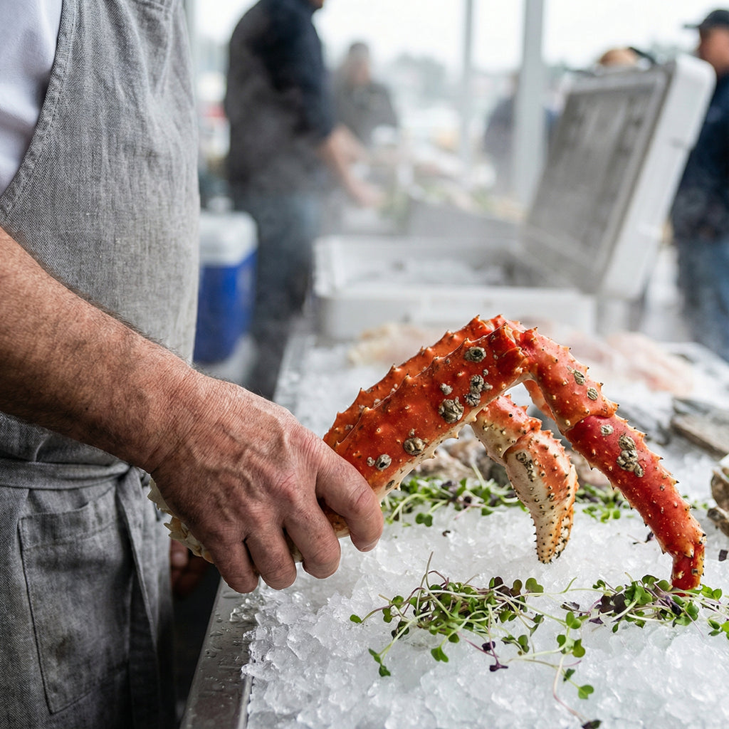 Wild-Caught Giant King Crab Legs & Claws - 3 lb Premium Mix (Pre-Cooked & Flash-Frozen)