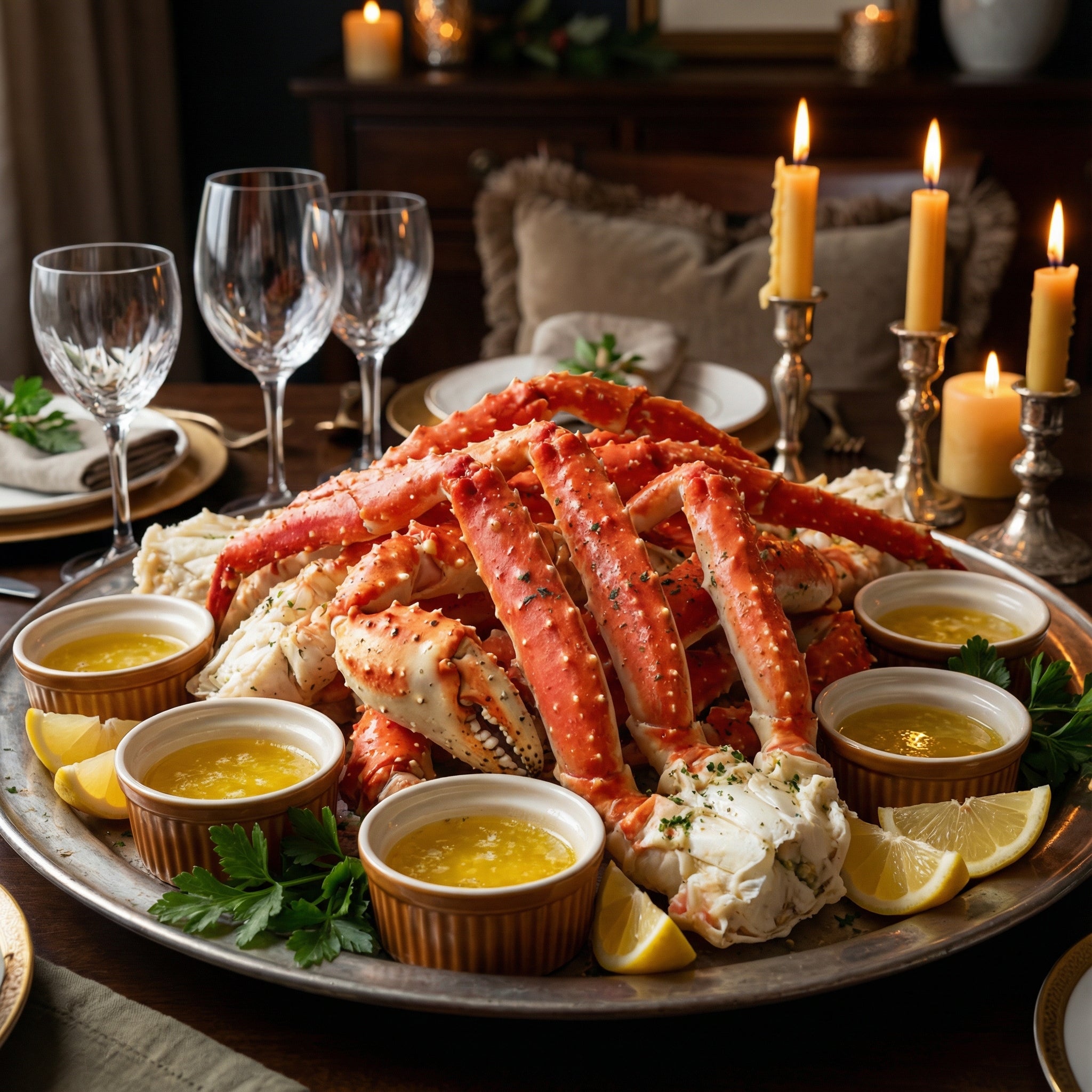 Wild-Caught Giant King Crab Legs & Claws - 3 lb Premium Mix (Pre-Cooked & Flash-Frozen)